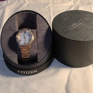 Rose Gold Citizen Eco Drive Watch